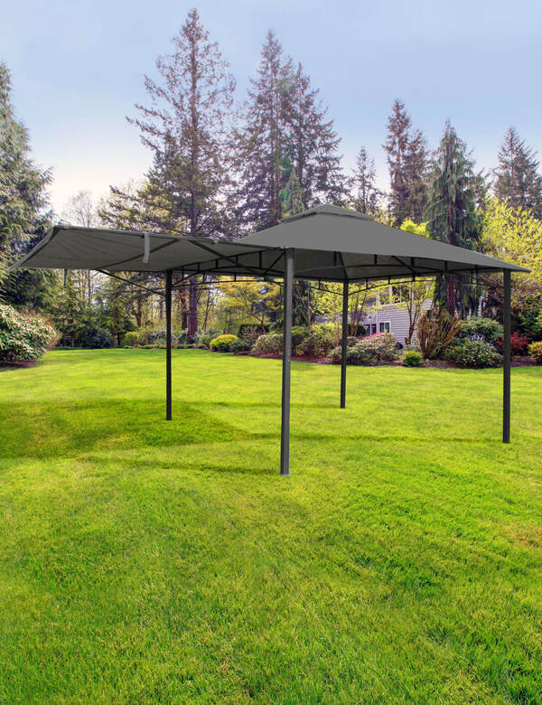  Royalcraft Algarve Extending Gazebo Grey 