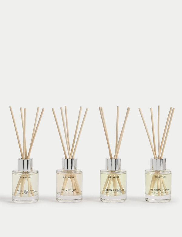  Signature Set Of 4 40ml Mini Diffusers Multi 