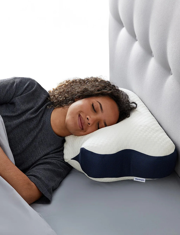  Silentnight Memory Foam Sleep Therapy Neck Care Pillow White 