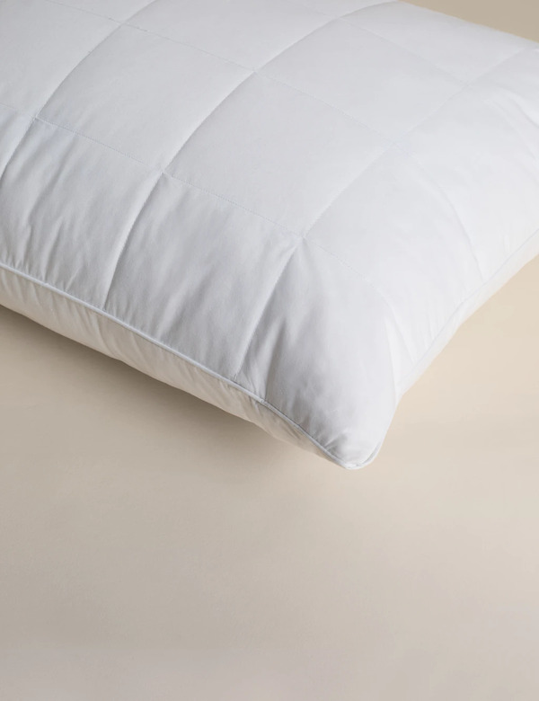  Sleep Solutions Goose Down Surround Medium Pillow White 