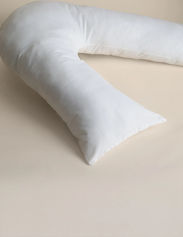  Sleep Solutions V-shaped Medium Pillow With Pillowcase White 