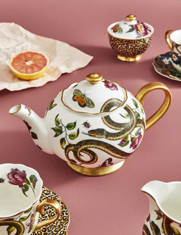  Spode Creatures Of Curiosity Snake Teapot Multi 