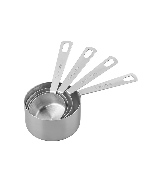  Tala 4 Piece Stainless Steel Measuring Cups Silver 