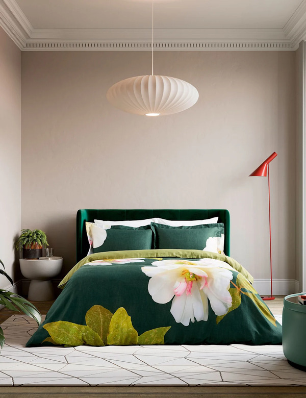  Ted Baker Gardenia Flowers Bedding Set Green Mix 