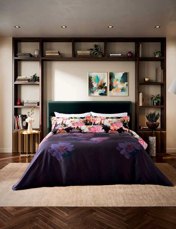  Ted Baker Painted Posy Bedding Set Navy Mix 