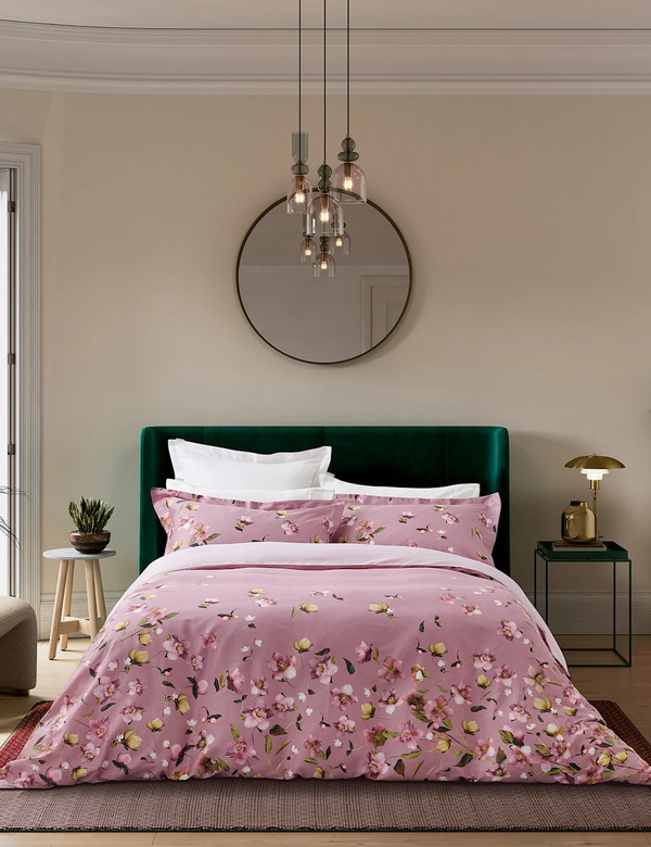  Ted Baker Pure Cotton Arboretum Bedding Set Pink Mix 