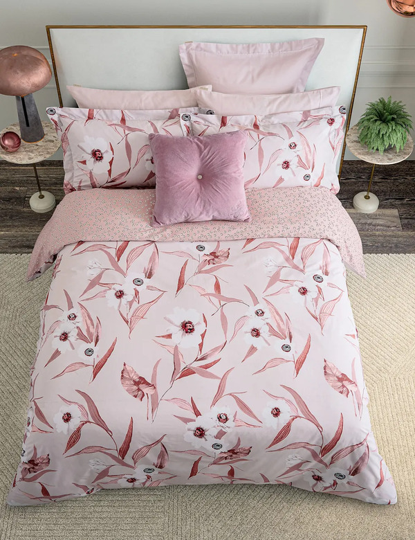  Ted Baker Pure Cotton Cabana Bedding Set Pink 