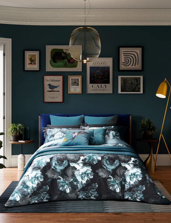  Ted Baker Pure Cotton Sateen Painted Blooms Bedding Set Multi 