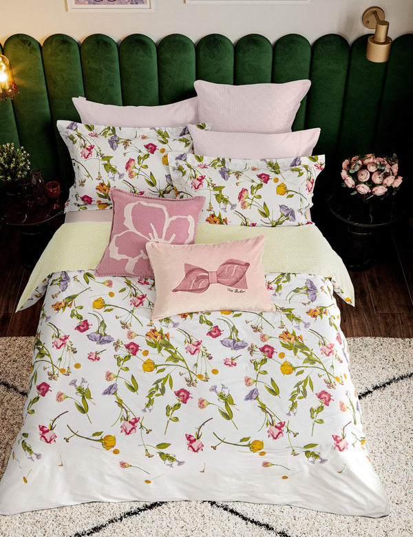  Ted Baker Pure Cotton Scattered Bouquet Bedding Set Multi 