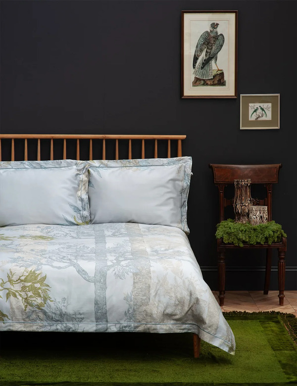  Timorous Beasties Pure Cotton Norwegian Wood Bedding Set Light Grey Mix 