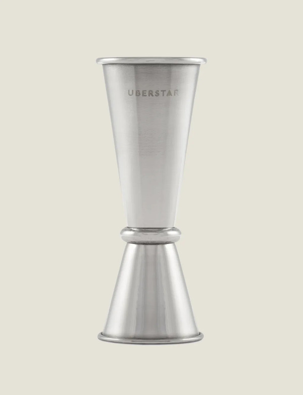  Uberstar Double Jigger Spirit Measure Silver 