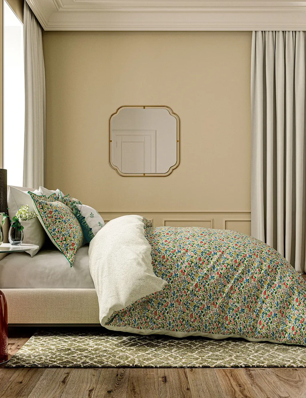  V&a Pure Cotton Blossom Harmony Bedding Set Multi 