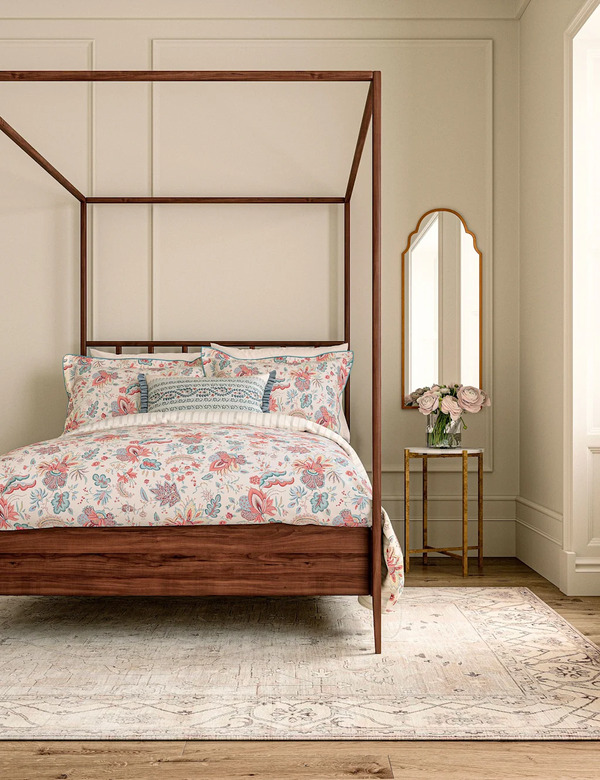  V&a Pure Cotton Chintz Reverie Bedding Set Red Mix 