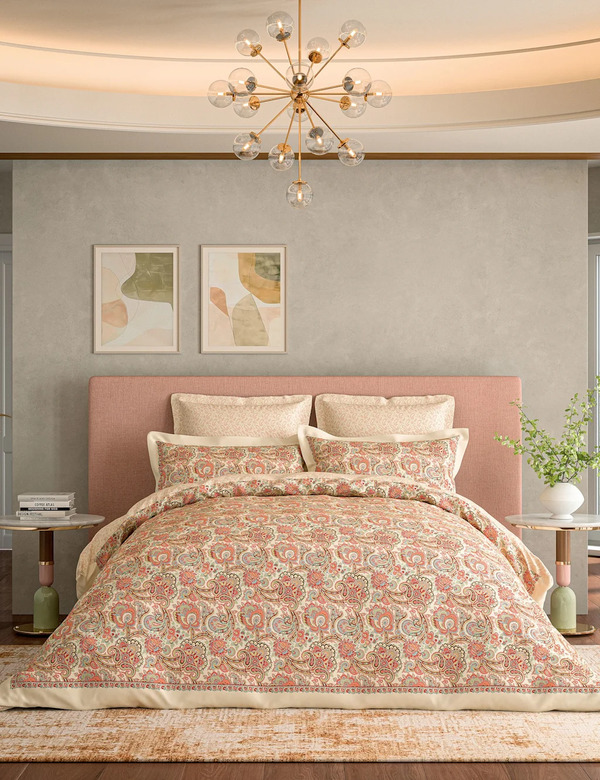  V&a Pure Cotton Elysian Bedding Set Multi 
