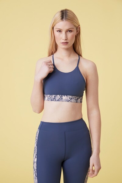  Active People Vinyasa Womens Light Support Bra   Navy 
