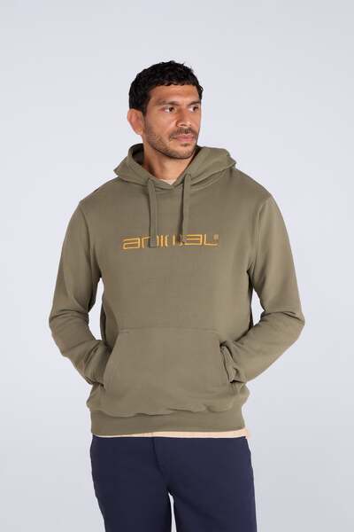  Animal Driver Mens Logo Hoodie   Green 