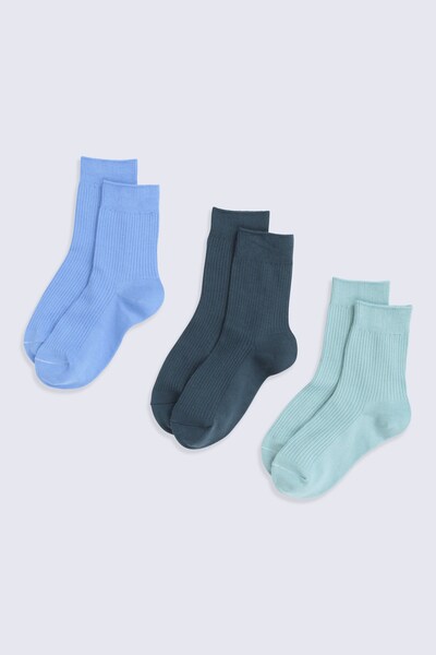 Animal Flynn Kids Socks 3 Pack   Blue 