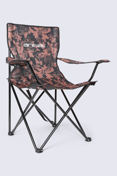  Animal Folding Patterned Chair   Brown 