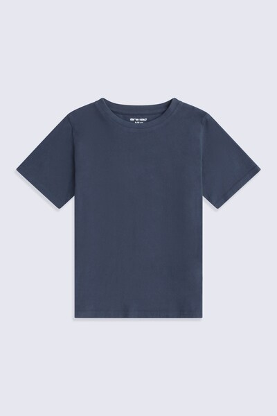  Animal Icon Kids T Shirt   Navy 