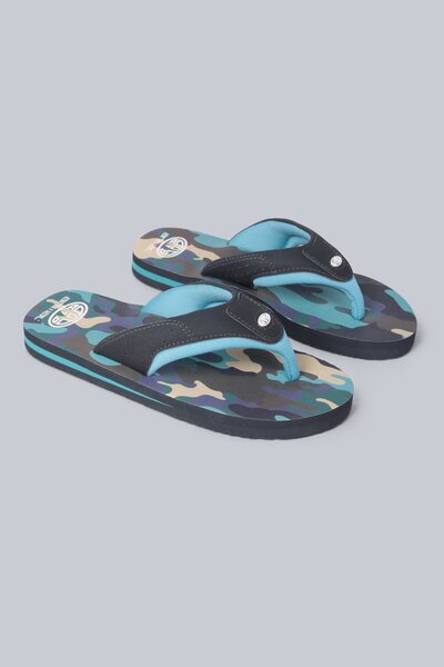  Animal Jekyl Kids Flip Flops   Grey 
