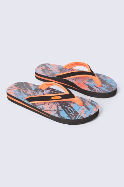  Animal Jekyl Kids Flip Flops   Orange 