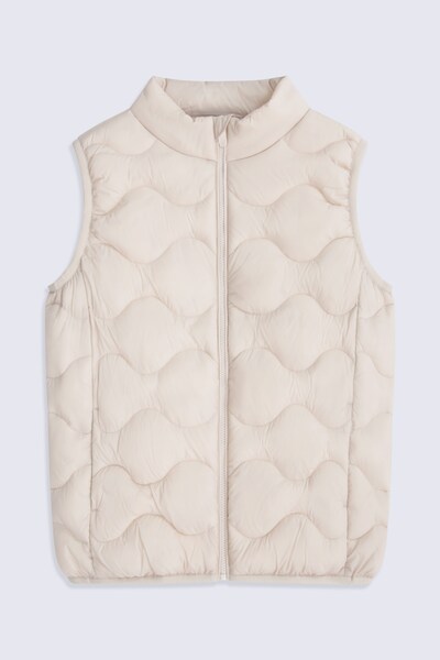  Animal Kids Quilted Padded Gilet   Beige 
