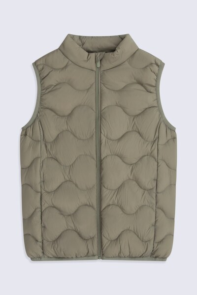  Animal Kids Quilted Padded Gilet   Green 