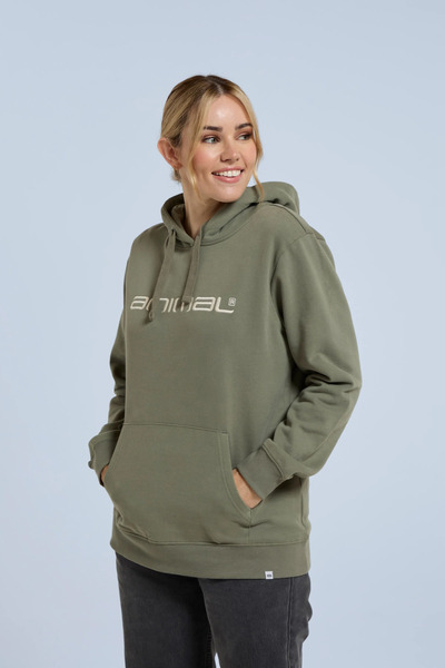  Animal Maya Womens Hoodie   Green 