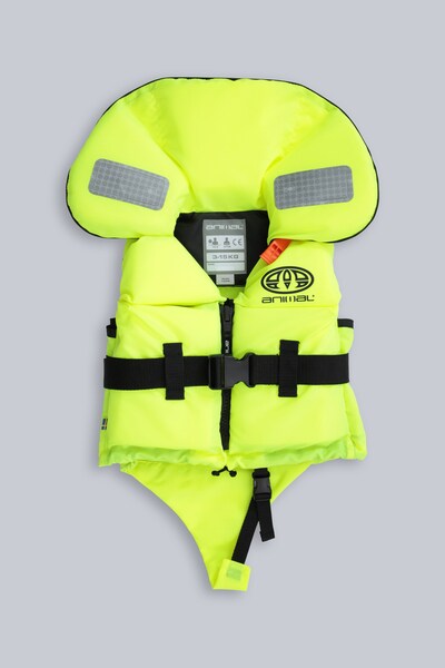 Animal Split Front Kids Lifejacket   Yellow 