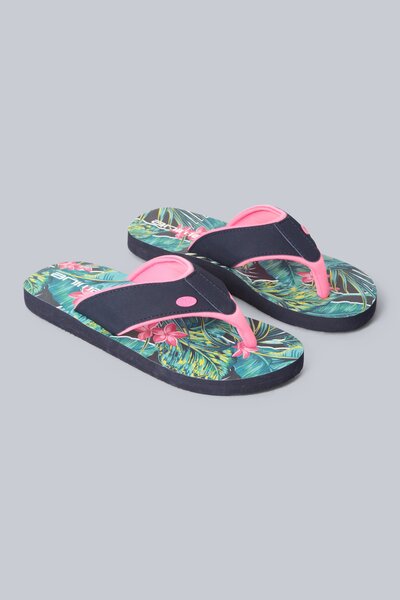  Animal Swish Kids Flip Flops   Green 