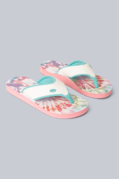  Animal Swish Kids Flip Flops   White 
