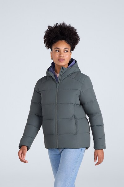  Animal Womens Tech Down Mid Weight Jacket   Green 