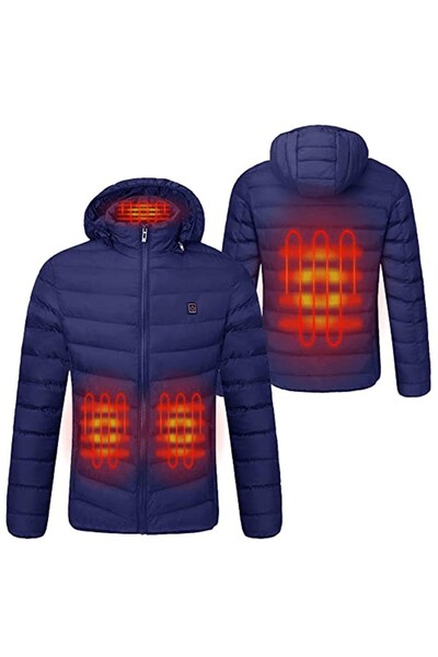  Anniou Clothing Single Button Heated Jacket Unisex 