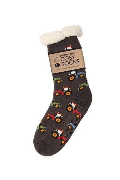  Bartleby Men's Funky Cosy Sherpa Slipper Socks 3. 1 Tog 