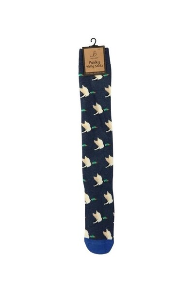  Bartleby Mens Outdoor Funky Patterned Welly Socks 
