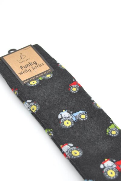  Bartleby Mens Outdoor Funky Patterned Welly Socks 