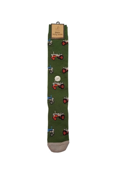  Bartleby Mens Outdoor Funky Patterned Welly Socks 