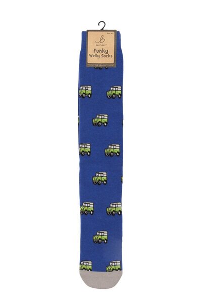  Bartleby Mens Outdoor Funky Patterned Welly Socks 