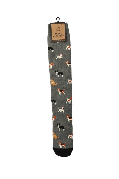  Bartleby Mens Outdoor Funky Patterned Welly Socks 