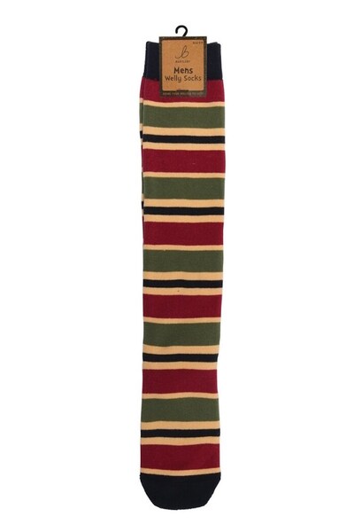  Bartleby Mens Outdoor Funky Patterned Welly Socks 