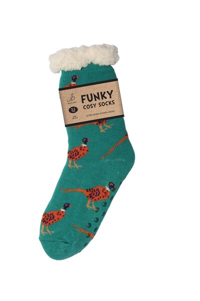  Bartleby Womens Funky Cosy Sherpa Slipper Socks 3. 1 Tog 
