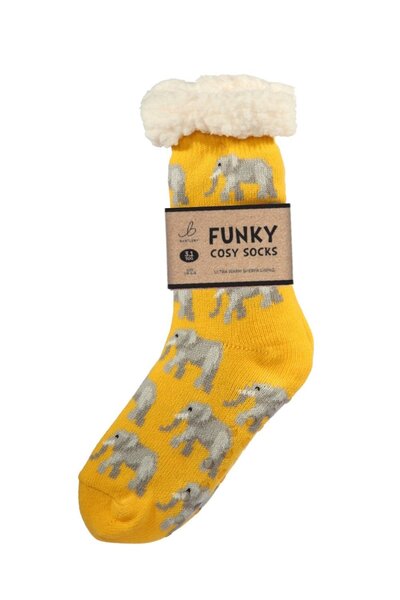  Bartleby Womens Funky Cosy Sherpa Slipper Socks 3. 1 Tog 
