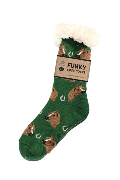  Bartleby Womens Funky Cosy Sherpa Slipper Socks 3. 1 Tog 