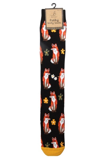  Bartleby Womens Outdoor Funky Patterned Welly Socks 