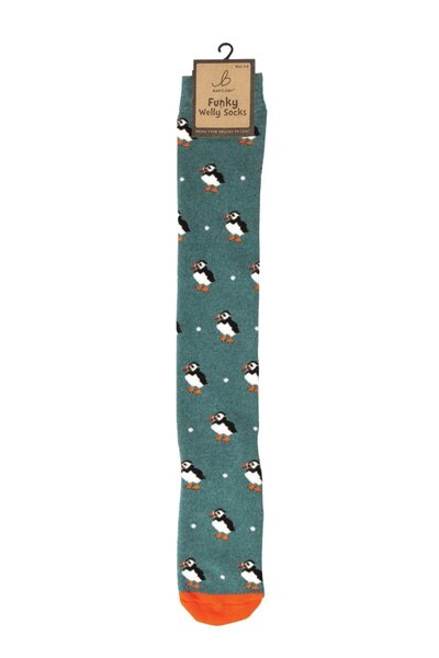  Bartleby Womens Outdoor Funky Patterned Welly Socks 
