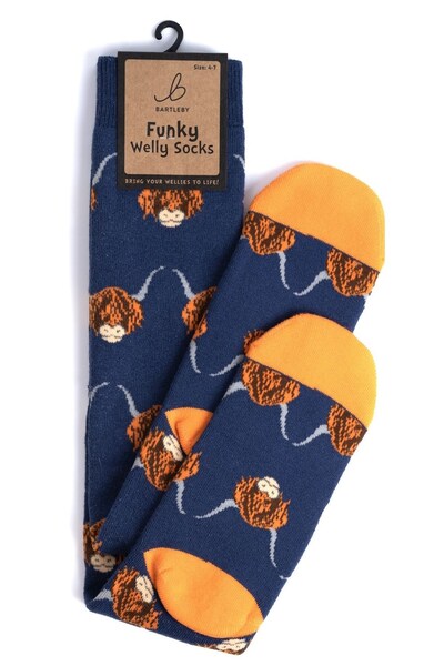  Bartleby Womens Outdoor Funky Patterned Welly Socks 