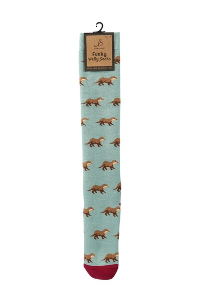 Bartleby Womens Outdoor Funky Patterned Welly Socks 
