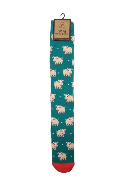  Bartleby Womens Outdoor Funky Patterned Welly Socks 