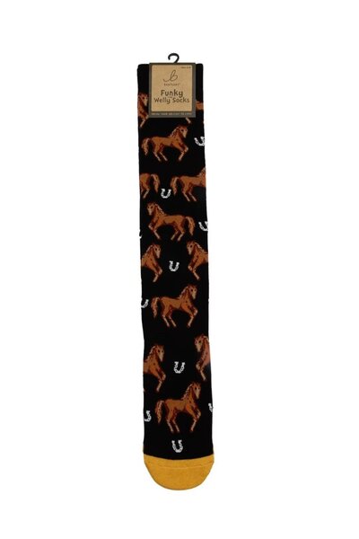  Bartleby Womens Outdoor Funky Patterned Welly Socks 