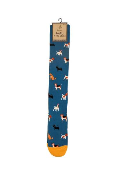  Bartleby Womens Outdoor Funky Patterned Welly Socks 